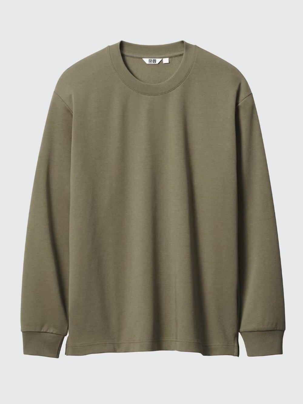 AIRism Cotton Crew Neck Long Sleeve T-Shirt